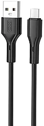 Кабель USB XO NB230 12W 2.4A USB Type-C Cable Black