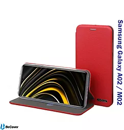 Чехол BeCover Exclusive для Samsung SM-A022 Galaxy A02, SM-M022 Galaxy M02  Burgundy Red (707006)