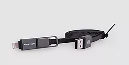 USB Кабель Nillkin Plus Lightning & Micro 1.2M Black - мініатюра 3