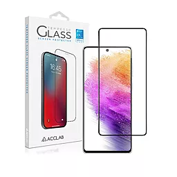 Защитное стекло ACCLAB Full Glue для Samsung Galaxy A73 5G Черный