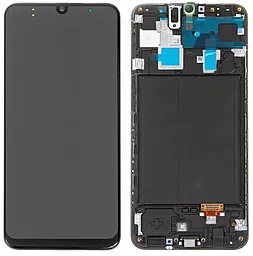 Дисплей Samsung Galaxy A30 A305 з тачскріном і рамкою, оригінал, Black
