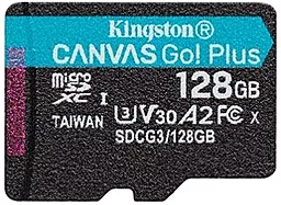 Карта памяти Kingston microSDXC 128GB Canvas Go Plus Class 10 UHS-I U3 V30 A2 (SDCG3/128GBSP)