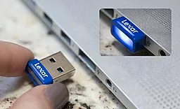 Флешка Lexar JumpDrive S45 32GB (LJDS45-32GABEU) Blue - миниатюра 2