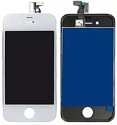Дисплей Apple iPhone 4 с тачскрином и рамкой, (TFT), White