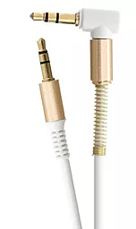 Аудио кабель EasyLife SP-255 AUX mini Jack 3.5mm M/M Cable 1 м white - миниатюра 2