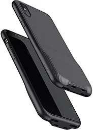 Чехол Baseus Audio Case (Audio+Charge/Double lightning)  Apple iPhone X Black - миниатюра 2