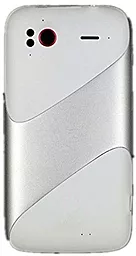 Задняя крышка корпуса HTC Sensation Z710e со стеклом камеры Original White