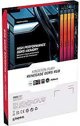 Оперативная память Kingston Fury 48 GB (2x24GB) DDR5 6400 MHz Renegade RGB (KF564C32RSAK2-48) - миниатюра 6