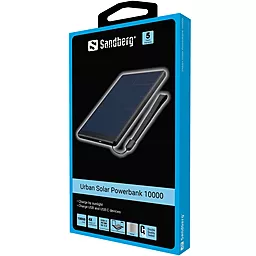 Повербанк Sandberg 10000mAh Urban Solar Panel 5V/450mA PD/18W Q.C/3.0 USB-C Micro-USB USB-A (420-54) Black - миниатюра 3