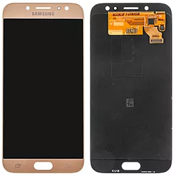 Дисплей Samsung Galaxy J7 J730 2017 з тачскріном, (TFT), Gold