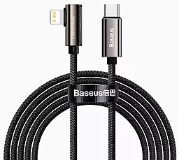 USB PD Кабель Baseus Legend Elbow 20W USB Type-C - Lightning Cable Black (CATLCS-01)