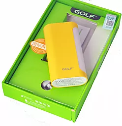 Повербанк GOLF GF-D12GB 5000 mAh Yellow - мініатюра 2