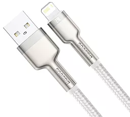 Кабель USB Baseus Cafule Series Metal 2.4A Lightning Cable White (CALJK-A02) - миниатюра 2