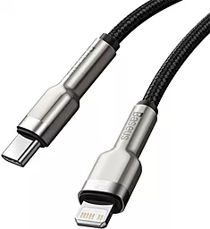 Кабель USB PD Baseus Cafule Metal 20W USB Type-C - Lightning Cable Black (CATLJK-A01) - миниатюра 3