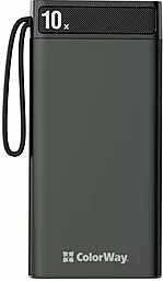 Повербанк ColorWay Metal Case 10000mAh Black (CW-PB100LPI1BK-D)