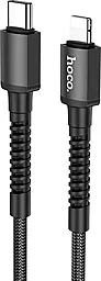 Кабель USB PD Hoco X71 Espesial 20W USB Type-C - Lightning Cable Black - миниатюра 2