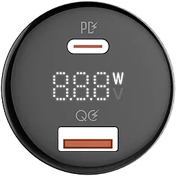 Сетевое зарядное устройство ColorWay 100w PPS PD/QC USB-C/USB-A ports car charger black (CW-CHA044PD-BK) - миниатюра 7