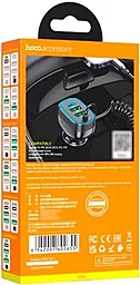 Автомобильное зарядное устройство Hoco NZ11A 30w PD/QC 2xUSB-A/USB-C ports + lightning cable car charger black - миниатюра 5