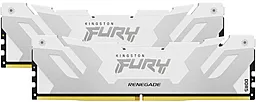 Оперативная память Kingston Fury 32 GB (2x16GB) DDR5 6800 MHz Renegade Silver/White (KF568C36RWK2-32) - миниатюра 2