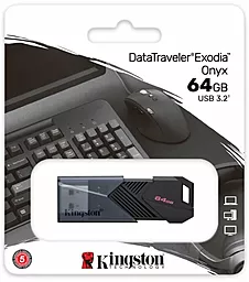 Флешка Kingston 64 GB DataTraveler Exodia Onyx USB 3.2 Gen 1 Black (DTXON/64GB) - миниатюра 11