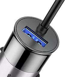 Автомобильное зарядное устройство Baseus F629-1 USB Type-C+Lightning Cable 12В 2.4А Black (CCALL-EL01) - миниатюра 5