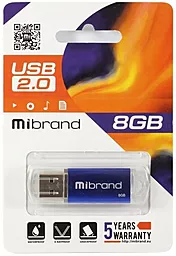 Флешка Mibrand Cougar 8GB USB 2.0 (MI2.0/CU8P1U) Blue - миниатюра 4
