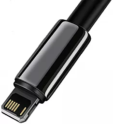 Кабель USB Baseus Tungsten Gold 2.4A Lightning Cable Black (CALWJ-01) - миниатюра 2