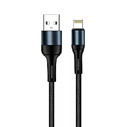Кабель USB ColorWay USB to Lightning 2.4А Black (CW-CBUL045-BK)