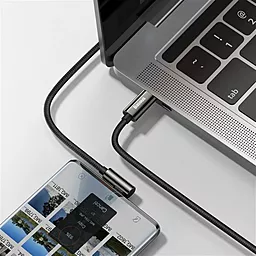 Кабель USB PD Baseus Legend Elbow 20V 5A 2M USB Type-C - Type-C Cable Black (CATCS-A01) - миниатюра 4