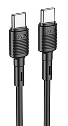 Кабель USB PD Hoco X83 Victory 60W USB Type-C - Type-C Cable Black