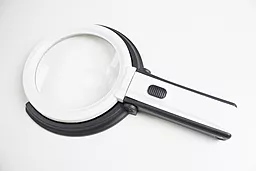 Лупа настольная Magnifier 3B-1C 120мм/2х, 28мм/5х с подсветкой - миниатюра 2