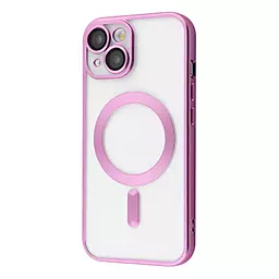 Чехол 1TOUCH Metal Matte Case with MagSafe для Apple iPhone 15 Plus Pink