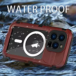 Чохол Shellbox M Waterproof Case with MagSafe для iPhone 14 Red + Black - мініатюра 5