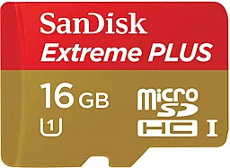 Карта памяти SanDisk microSDHC 16GB eXtreme Class 10 UHS-I U1 + SD-адаптер  (SDSDQX-016G-U46A) - миниатюра 3