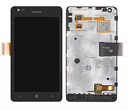 Дисплей Nokia Lumia 900 + Touchscreen with frame Black