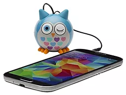 Колонки акустичні KS Mini Buddy Speaker Owl Blue - мініатюра 4