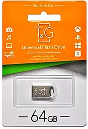 Флешка T&G 64GB 105 Metal Series Silver (TG105-64G)