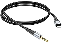 Аудио кабель Hoco UPA22 AUX mini Jack 3.5mm - Lightning M/M Cable 1 м black - миниатюра 3