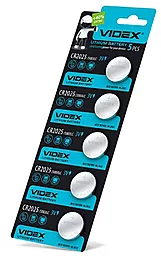 Батарейки Videx CR2025 5шт 3 V