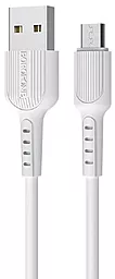 Кабель USB Borofone BX16 Easy micro USB Cable White