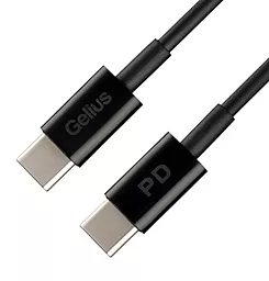 Кабель USB PD Gelius GP-UC111 Contact 60W USB Type-C - Type-C Cable Black