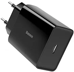 Сетевое зарядное устройство Baseus Speed Mini 18W + USB-C -> Lightning Cable 3A Black (TZCCFS-F01) - миниатюра 4