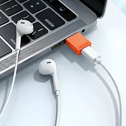 Адаптер-переходник McDodo M-F USB-A 3.0 -> USB Type-C Orange (OT-6550) - миниатюра 5