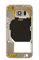 Рамка дисплея Samsung Galaxy S6 Duos G920FD Gold Platinum - миниатюра 2