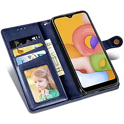 Чехол GETMAN Gallant (PU) для Samsung Galaxy A53 5G Blue - миниатюра 4