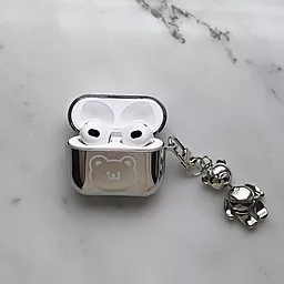 Чехол для Apple Airpods Pro Shine Print with keychain — Happy Bear - миниатюра 2
