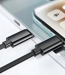 Кабель USB PD Essager Holder Storage 60w 3a 0.28m 3-in-1 USB-C to Type-C/Lightning/micro USb cable black - миниатюра 8