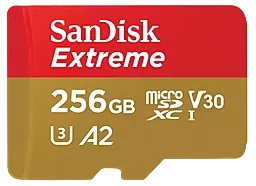 Карта пам'яті SanDisk 256 GB microSDXC UHS-I U3 V30 A2 Extreme (SDSQXAV-256G-GN6GN)
