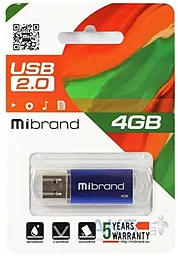 Флешка Mibrand Cougar 4GB USB 2.0 (MI2.0/CU4P1U) Blue - миниатюра 4