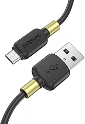 Кабель USB Borofone BX59 2.4A micro USB Cable Black - миниатюра 4